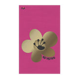 15 Year Milestone Heliconia Tea Towel