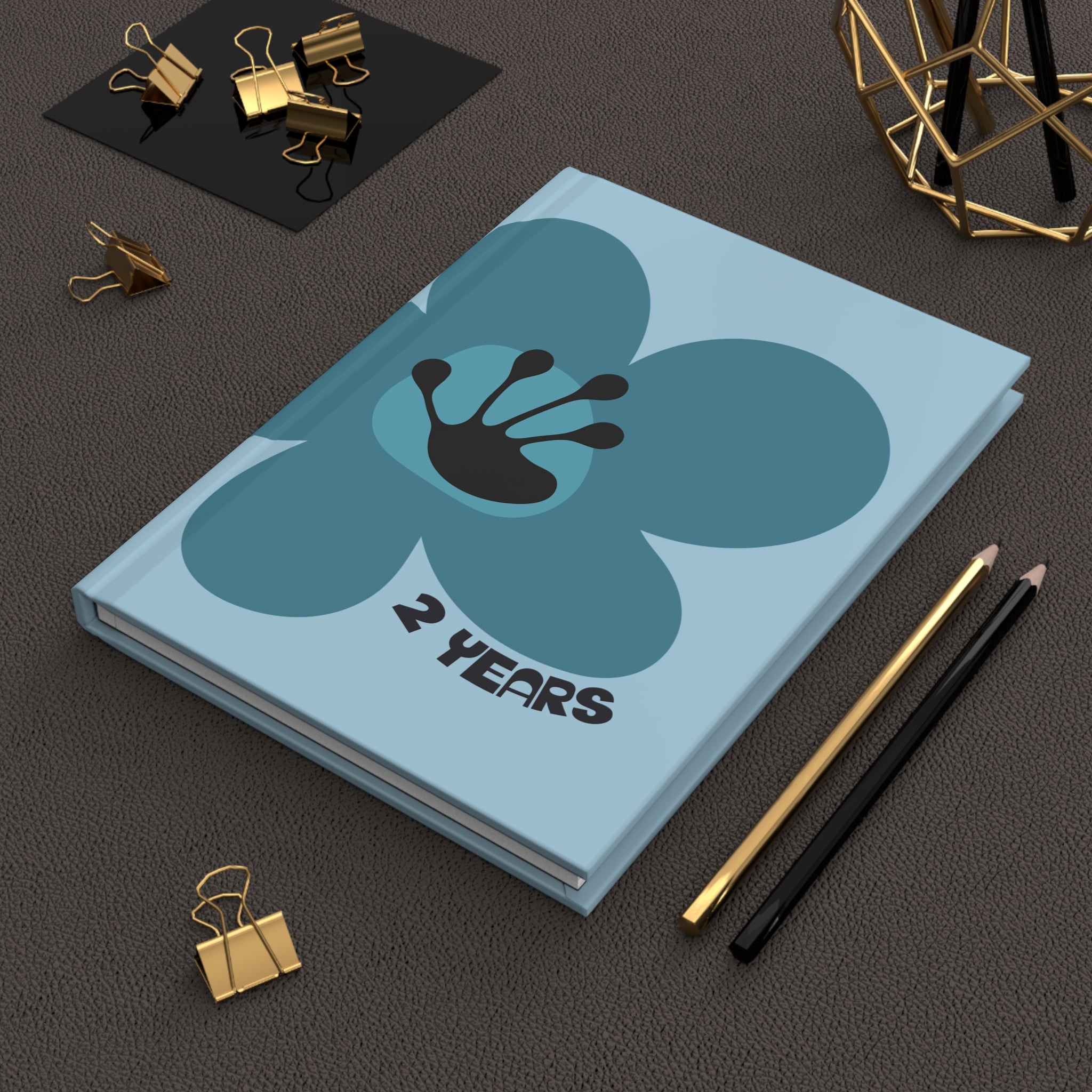 2 Year Milestone Light Blue Journal