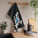 Just For Today Black Tea Towel