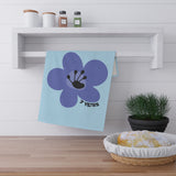 7 Year Milestone Light Blue Tea Towel