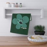 3 Year Milestone Forest Green Tea Towel