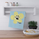 1 Year Milestone Light Blue Tea Towel