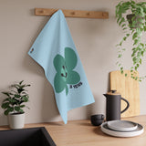 3 Year Milestone Light Blue Tea Towel