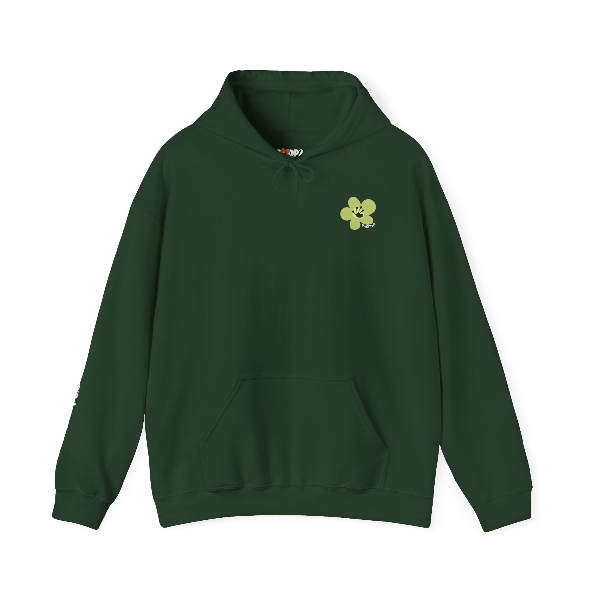 9 Month Milestone Unisex Front & Back Flower Hoodie