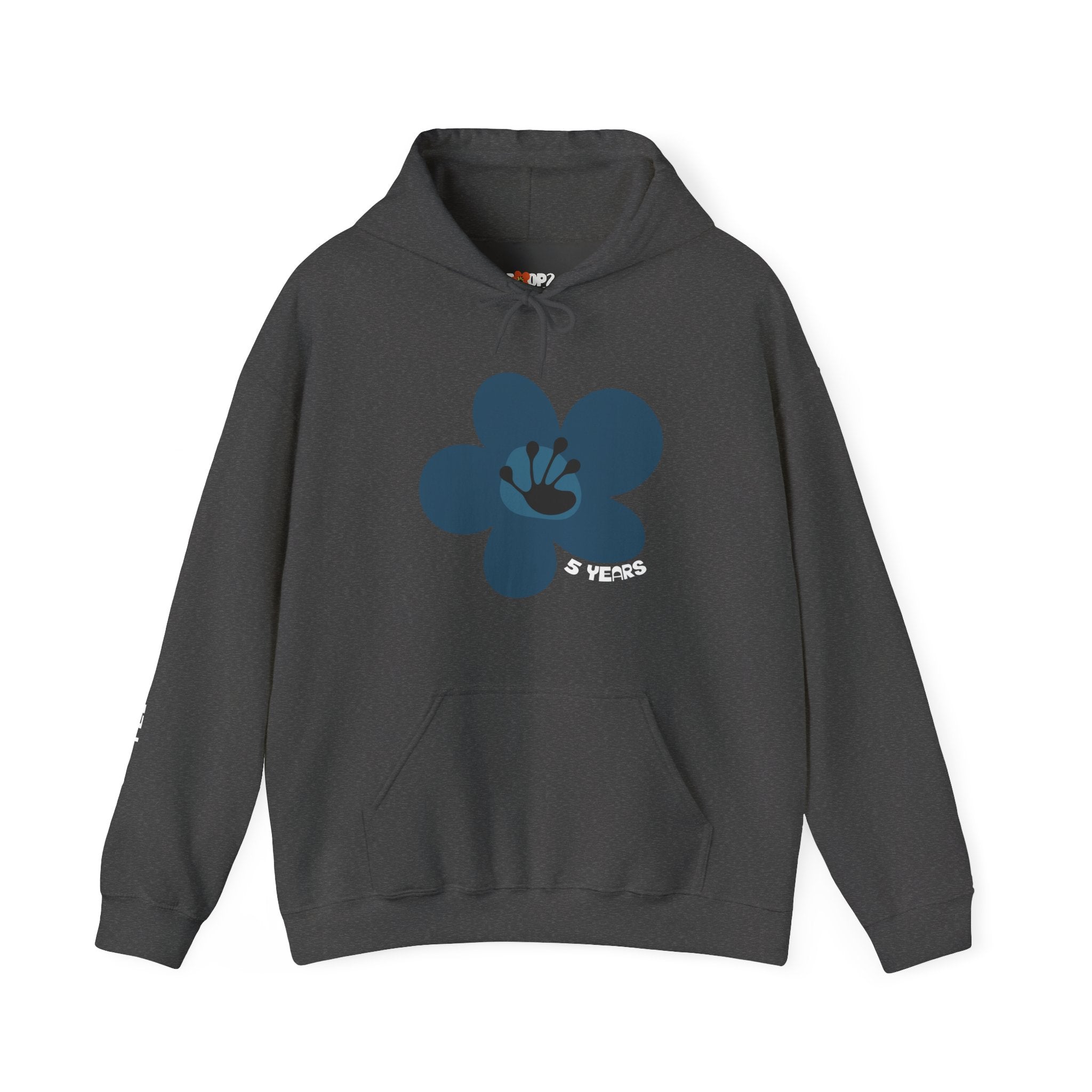 5 Year Milestone Unisex Flower Hoodie | Recovery Gift | Poop2Poppies™