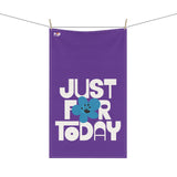 Just For Today Purple Tea Towel