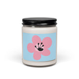 90 Day Flower Scented Soy Candle (255g) - Light Blue