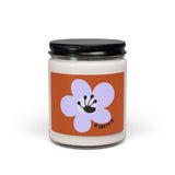 6 Month Milestone Text Scented Soy Candle (255g) - Antique Orange