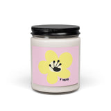 1 Year Milestone Text Scented Soy Candle (255g) - Light Pink