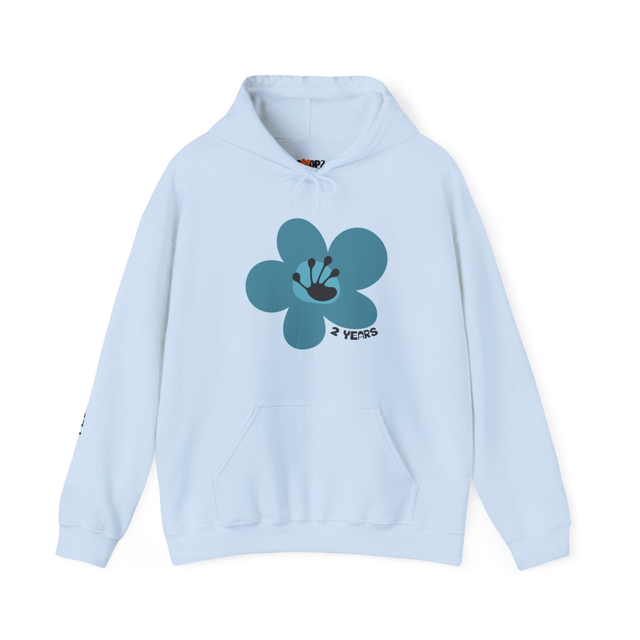 2 Year Milestone Unisex Flower Hoodie | Recovery Gift | Poop2Poppies™