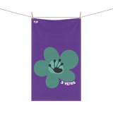 3 Year Milestone Purple Tea Towel