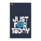 Just For Today Navy Tea Towel
