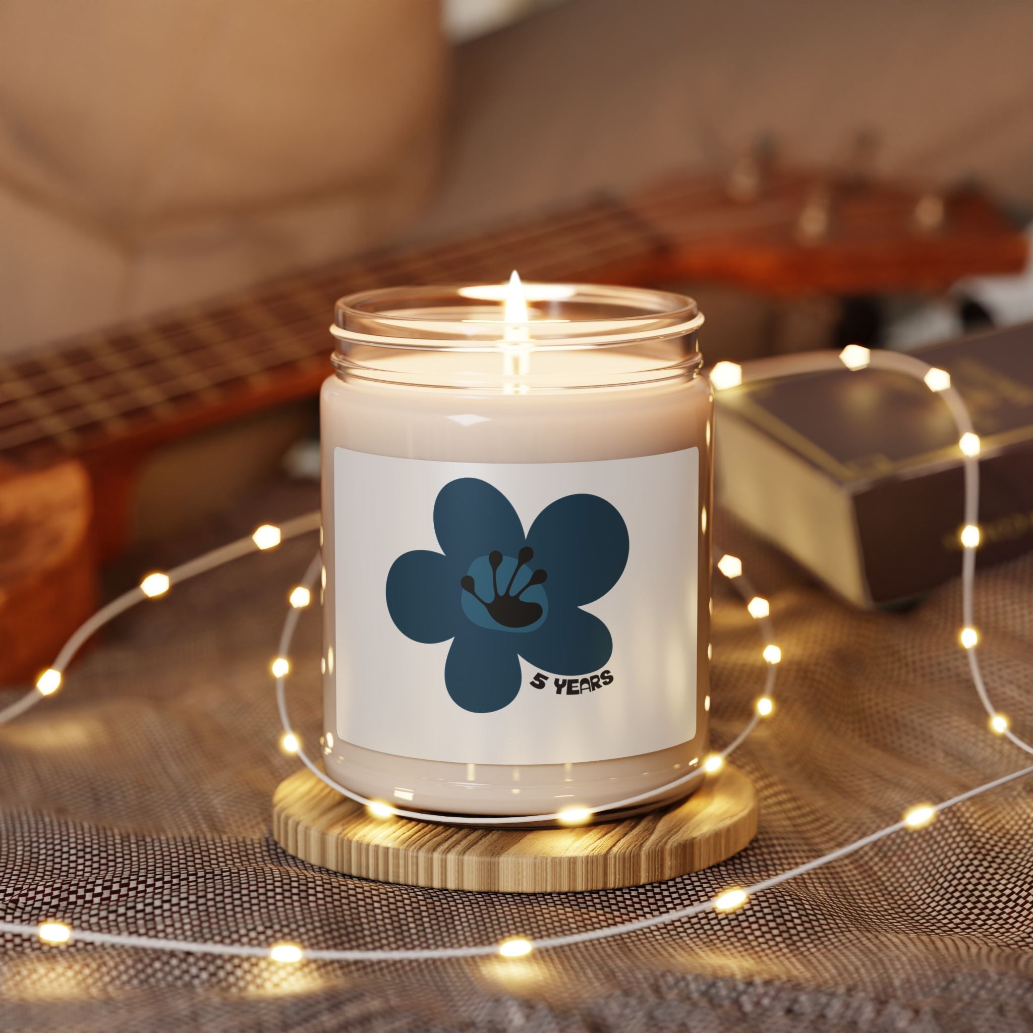 5 Year Milestone Scented Soy Candle | Recovery Gift | Poop2Poppies™