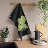 9 Month Milestone Black Tea Towel