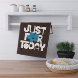 Just For Today Dark Chocolate Tea Towel