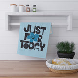 Just For Today Light Blue Tea Towel