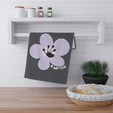 6 Month Milestone Charcoal Tea Towel
