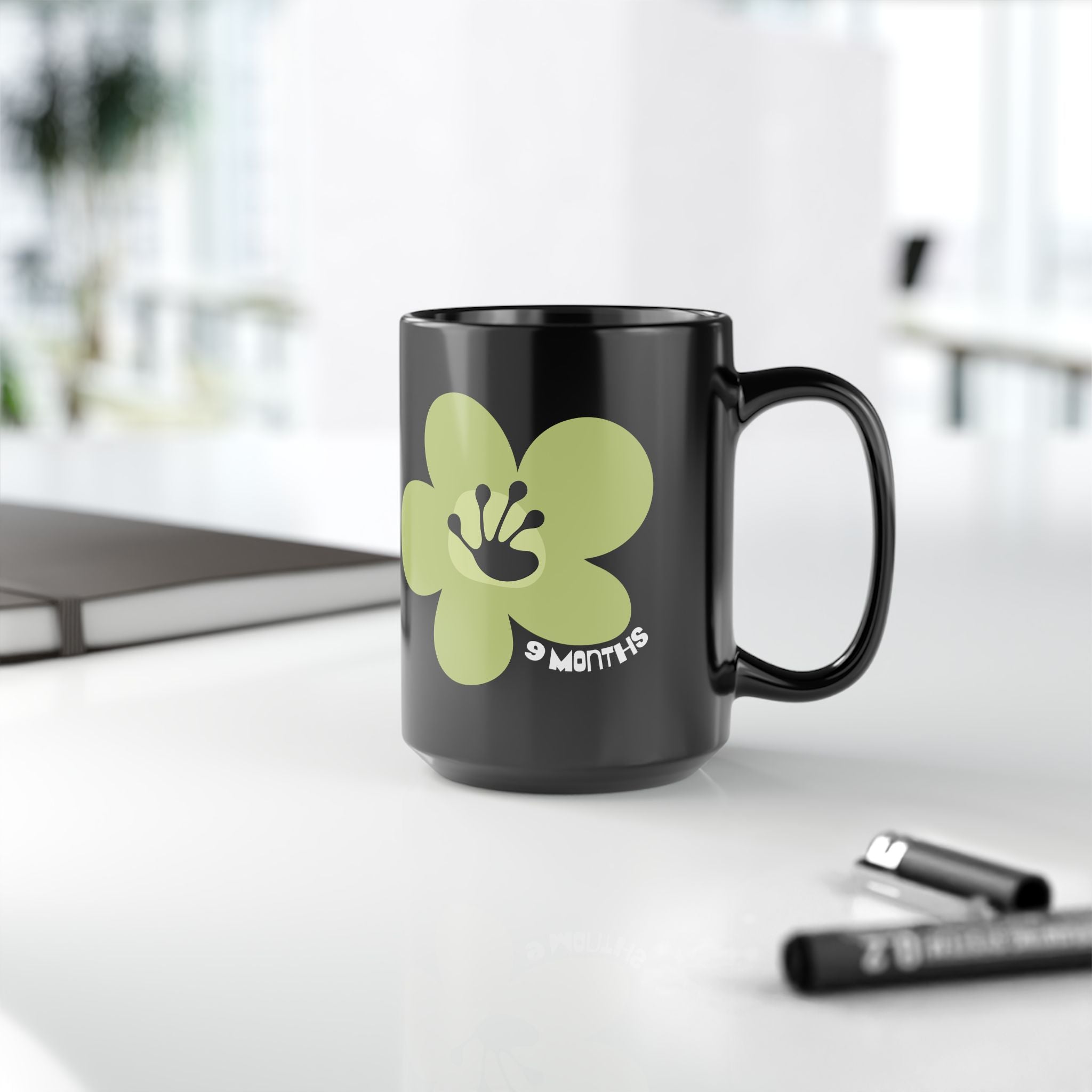 9 Month Milestone 15oz Ceramic Mug | Recovery Gift | Poop2Poppies™