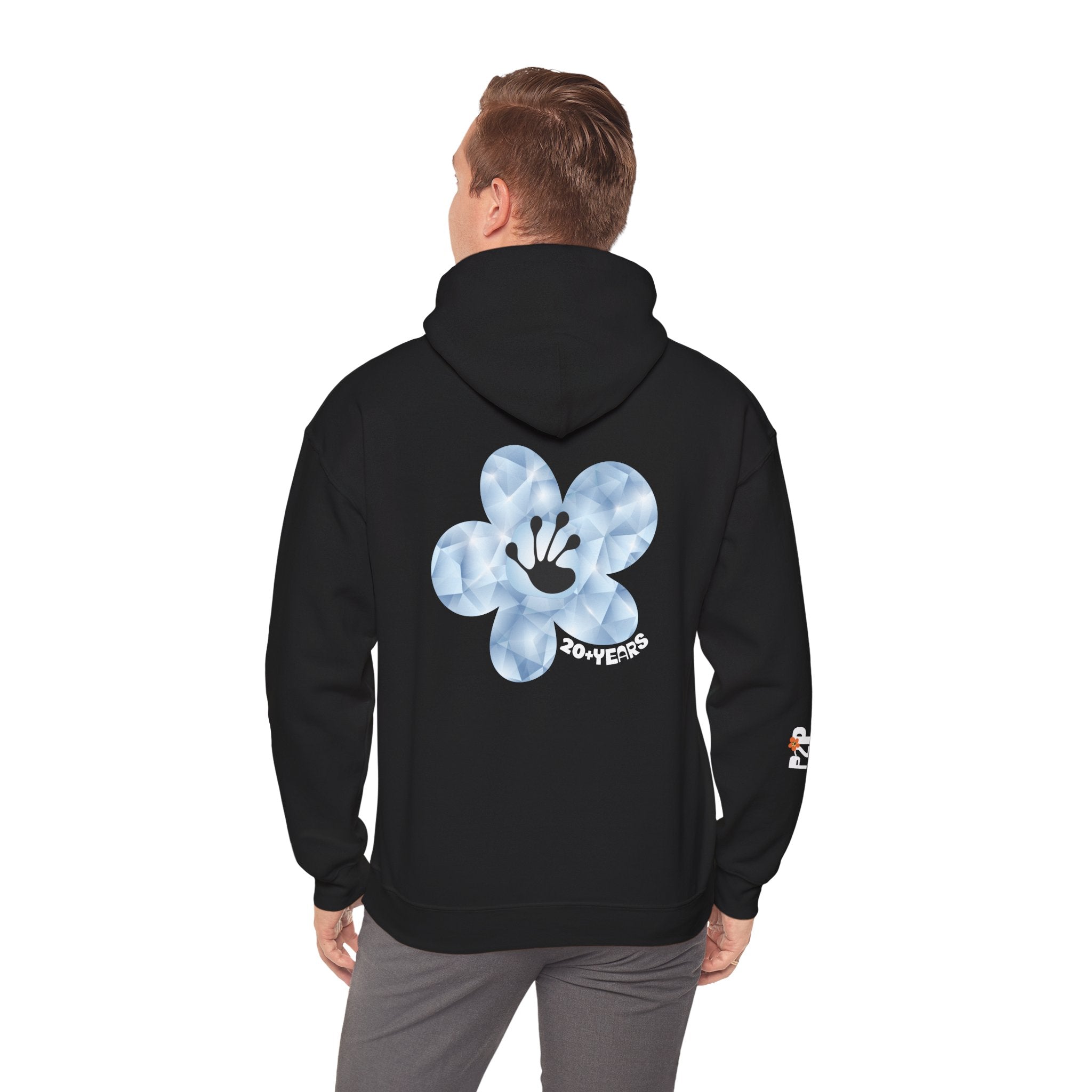 20+ Years Milestone Unisex Front & Back Flower Hoodie