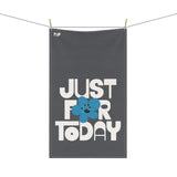 Just For Today Charcoal Tea Towel