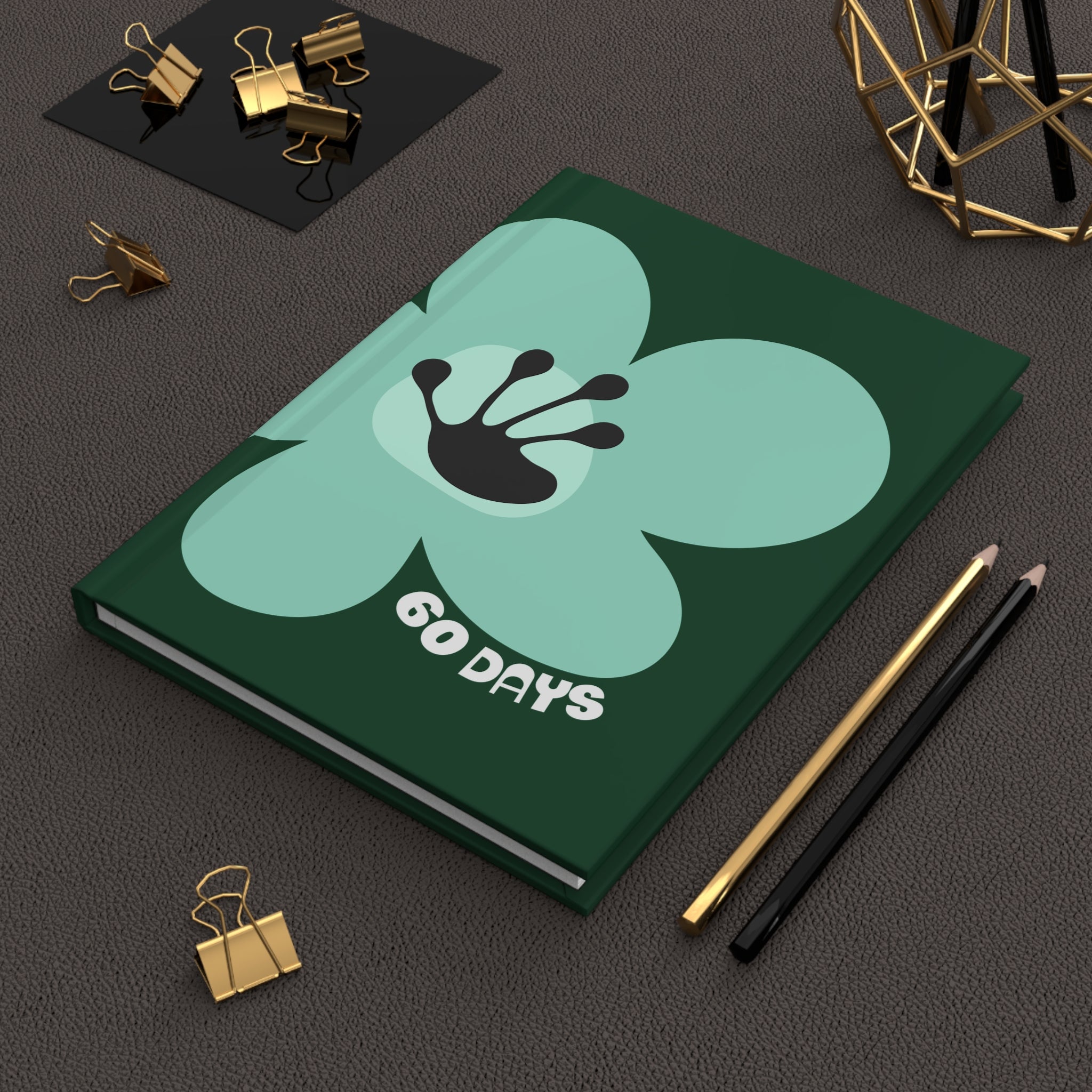 60 Day Milestone Forest Green Journal