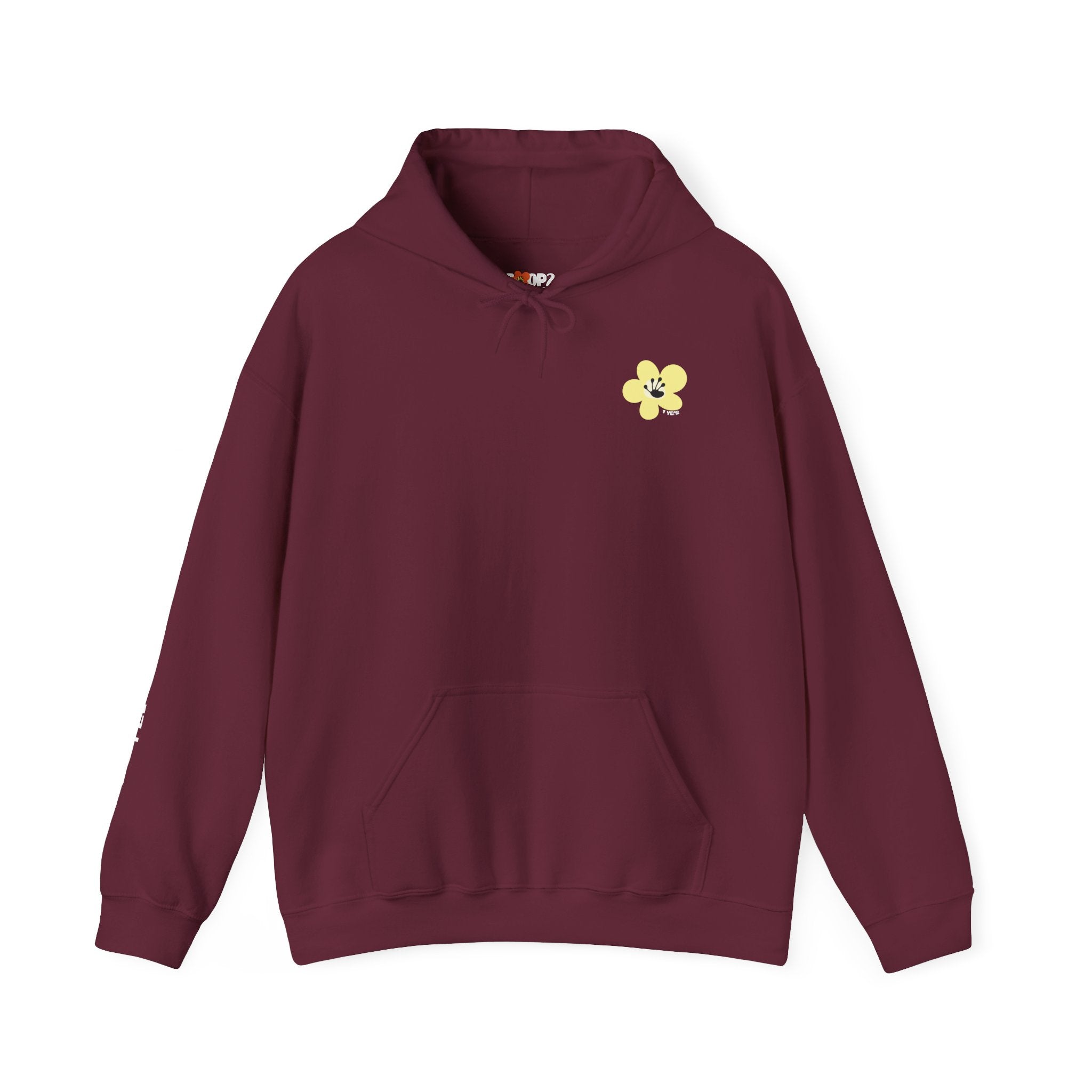 1 Year Milestone Unisex Front & Back Flower Hoodie