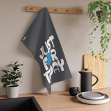 Just For Today Charcoal Tea Towel