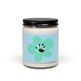 60 Day Flower Scented Soy Candle (255g) - Light Blue