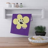 1 Year Milestone Purple Tea Towel