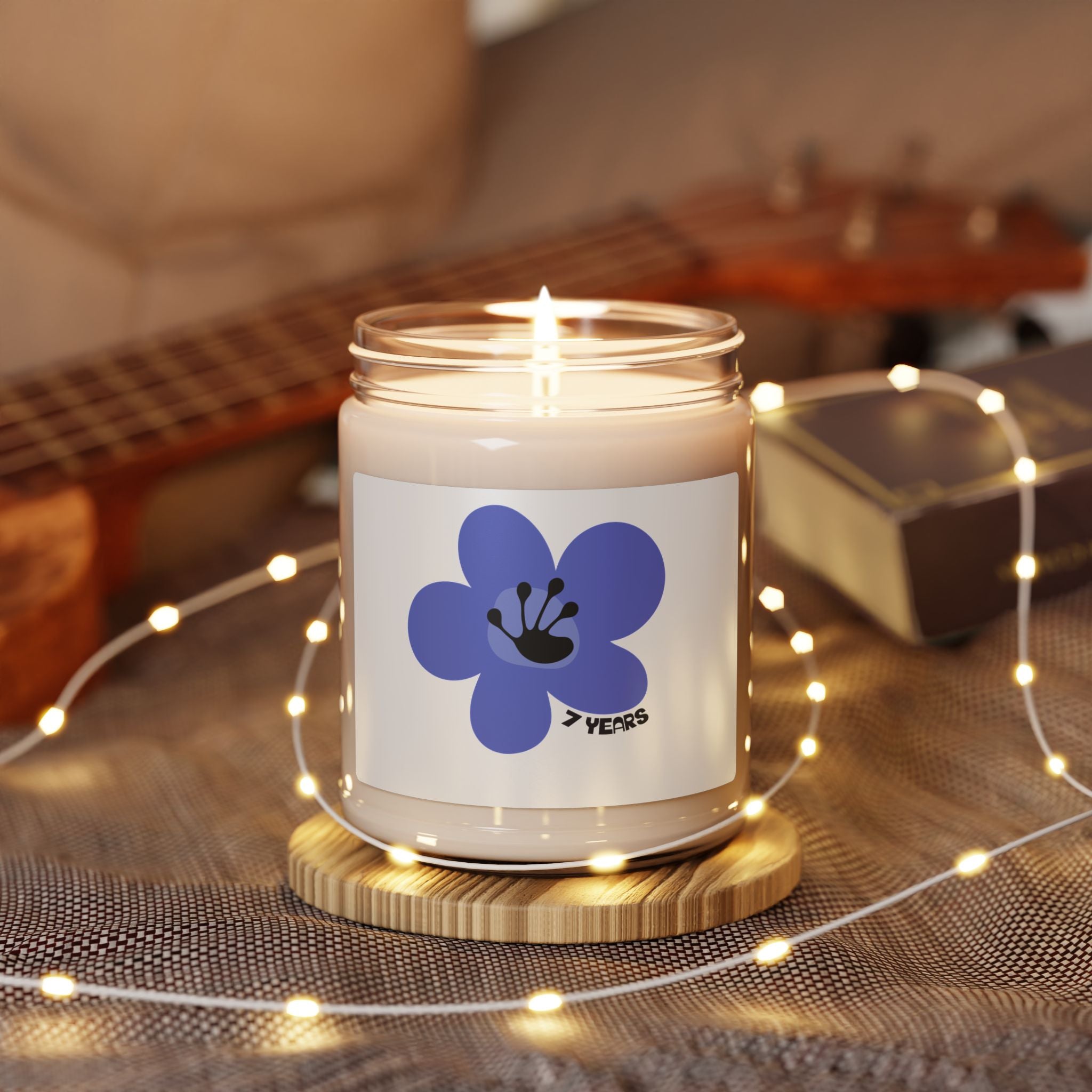 7 Year Milestone Scented Soy Candle | Recovery Gift | Poop2Poppies™