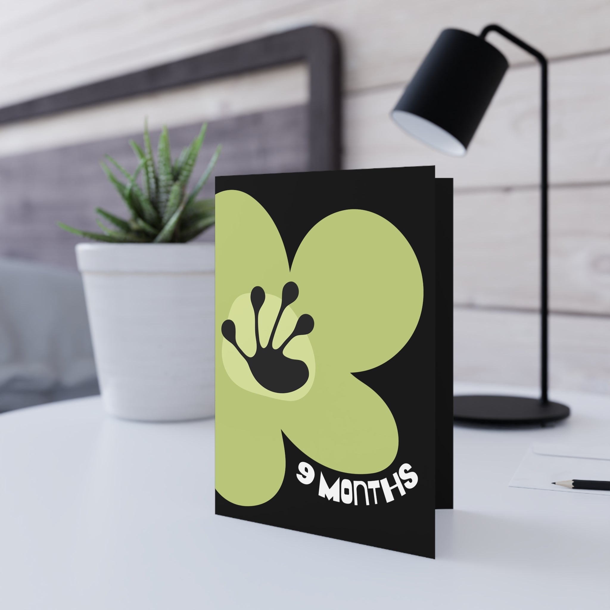 9 Month Milestone Greeting Card | Recovery Gift | Poop2Poppies™