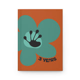 3 Year Milestone Antique Orange Journal