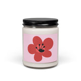 18 Month Flower Scented Soy Candle (255g) - Light Pink