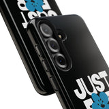 Just For Today Black Tough Phone Case | Recovery Gift | Poop2Poppies™