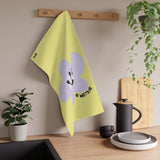 6 Month Milestone Cornsilk Tea Towel