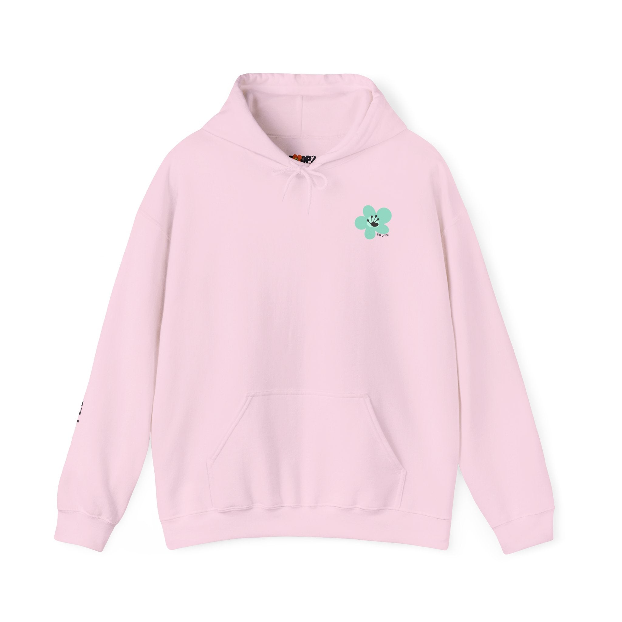 60 Day Milestone Unisex Front & Back Flower Hoodie