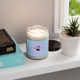6 Month Flower Scented Soy Candle (255g) - Light Blue