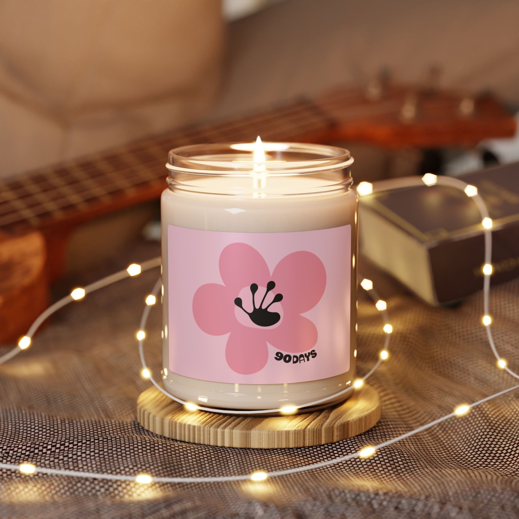90 Day Milestone Light Pink Soy Candle (255g)