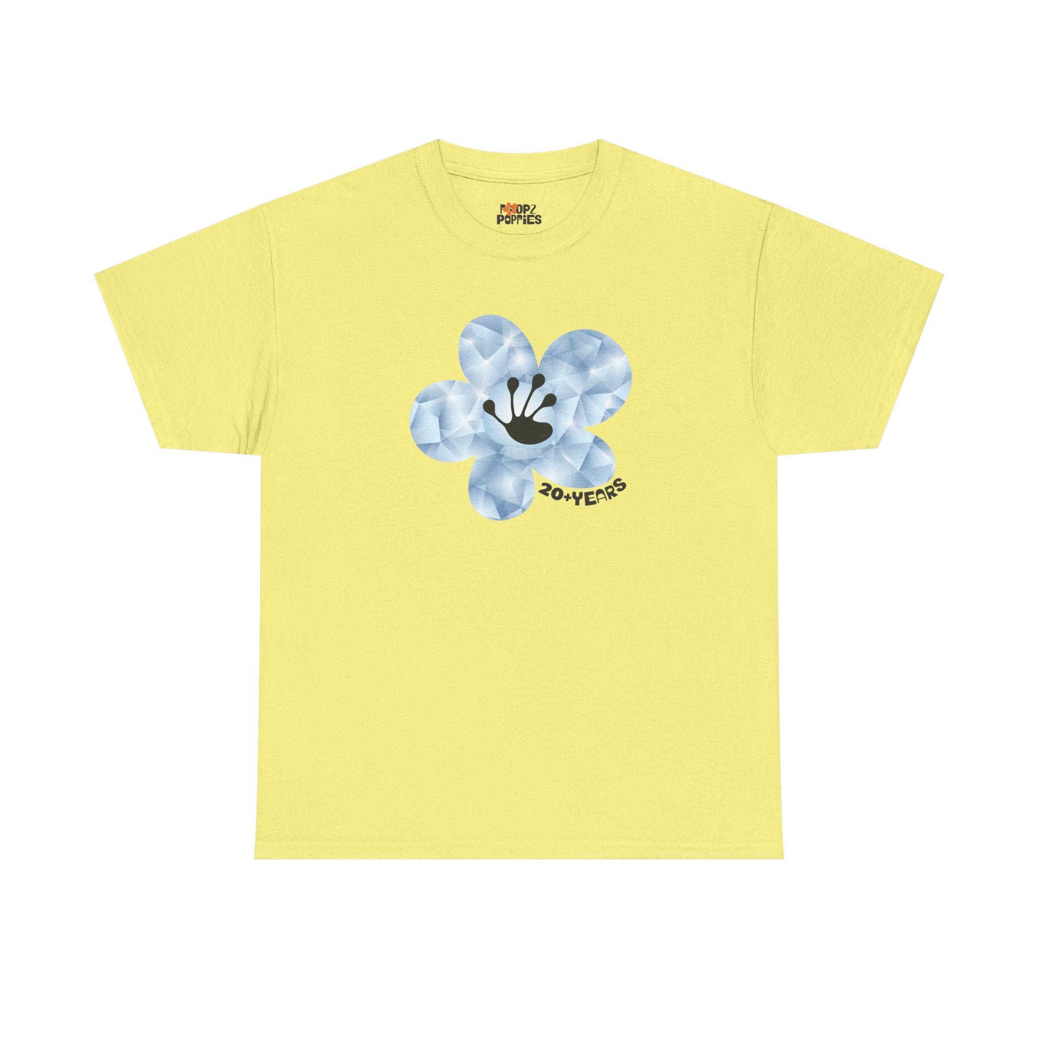 20+ Year Milestone Unisex Flower T-Shirt | Recovery Gift | Poop2Poppies™