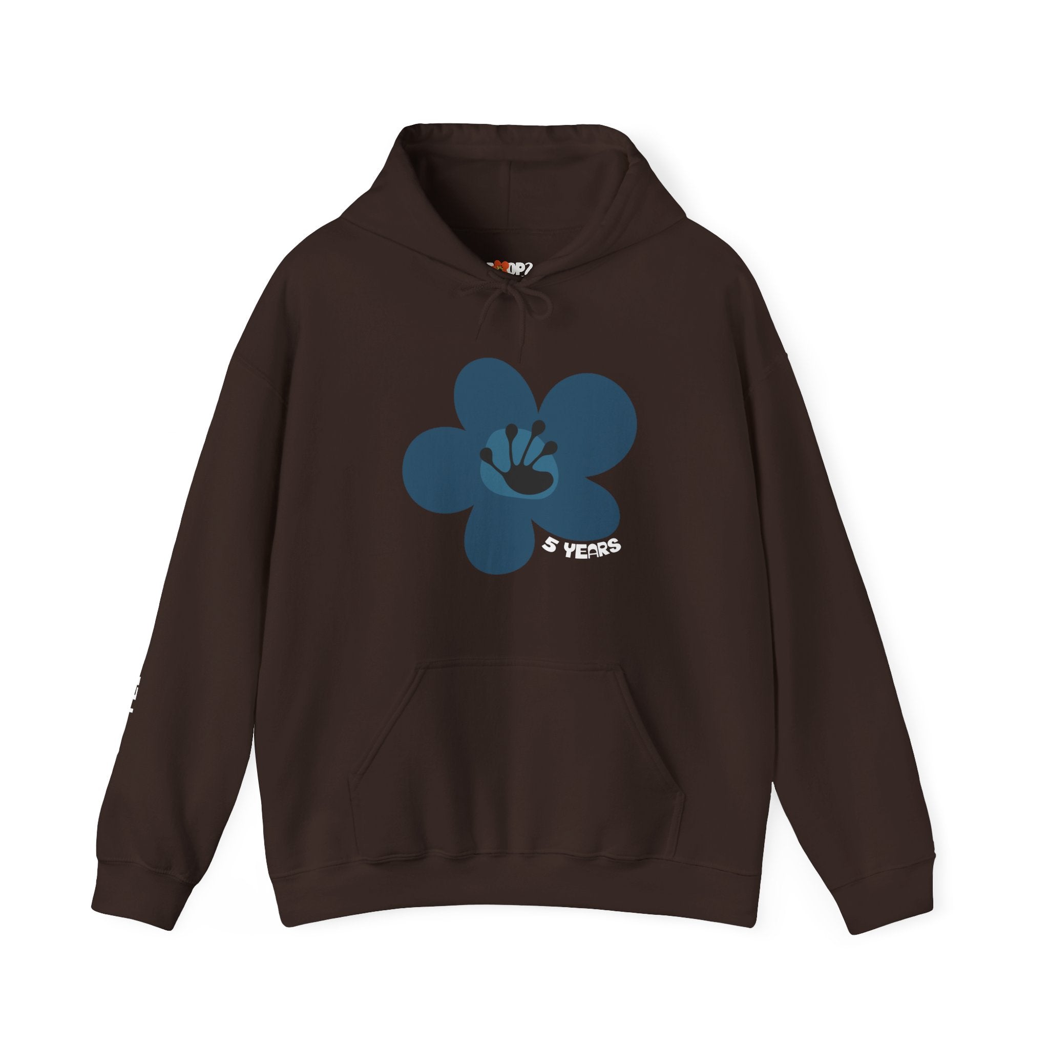 5 Year Milestone Unisex Flower Hoodie | Recovery Gift | Poop2Poppies™