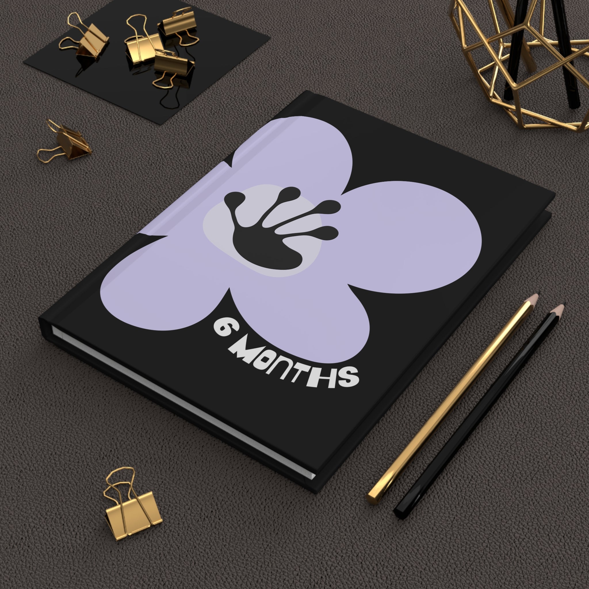 6 Month Milestone Black Journal
