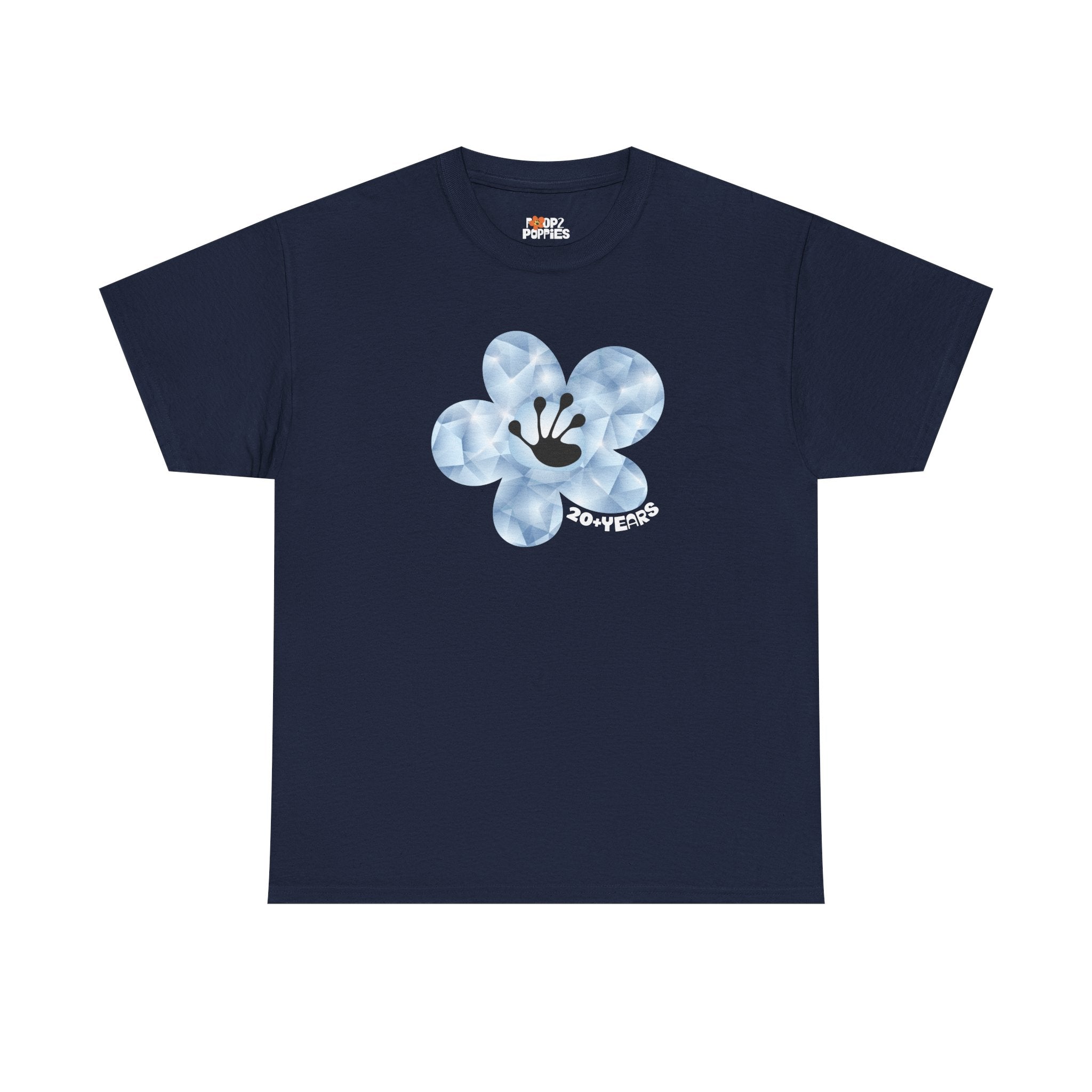 20+ Year Milestone Unisex Flower T-Shirt | Recovery Gift | Poop2Poppies™