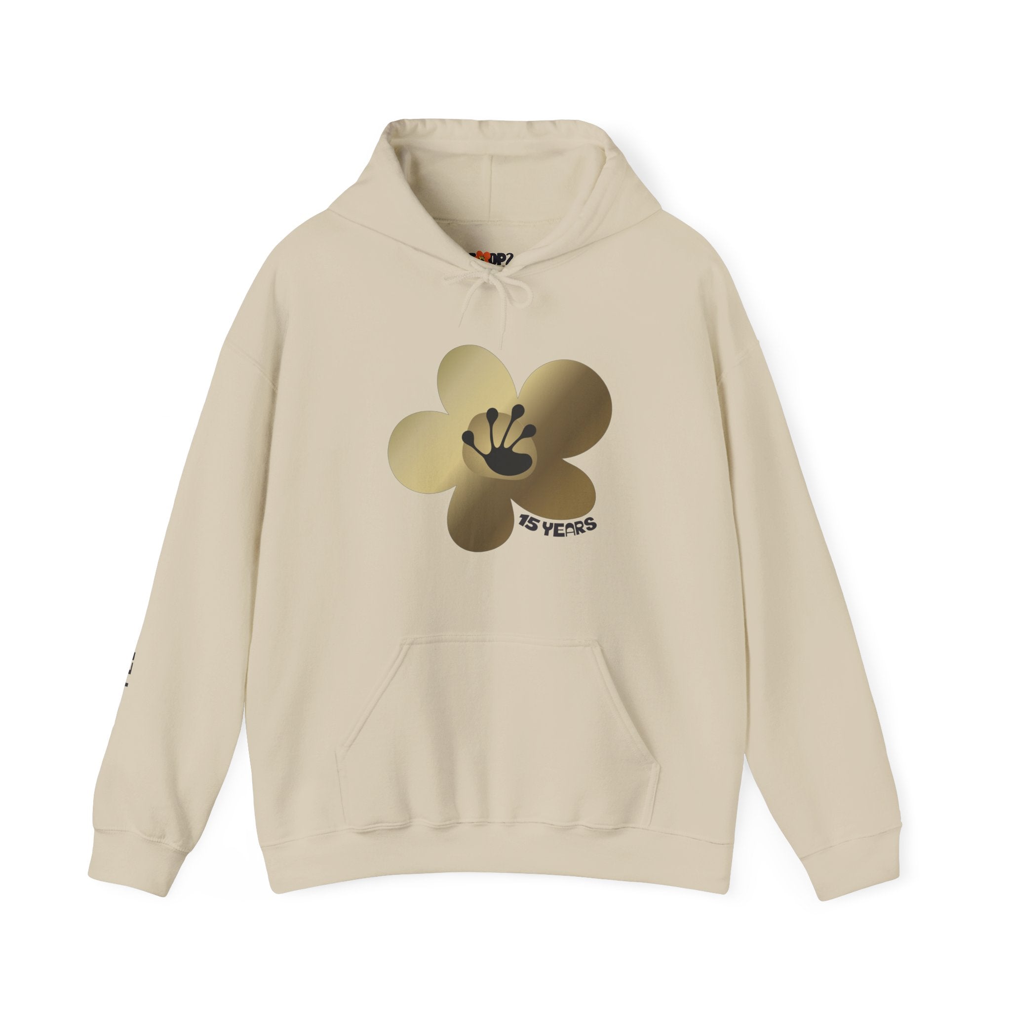 15 Year Milestone Unisex Flower Hoodie | Recovery Gift | Poop2Poppies™