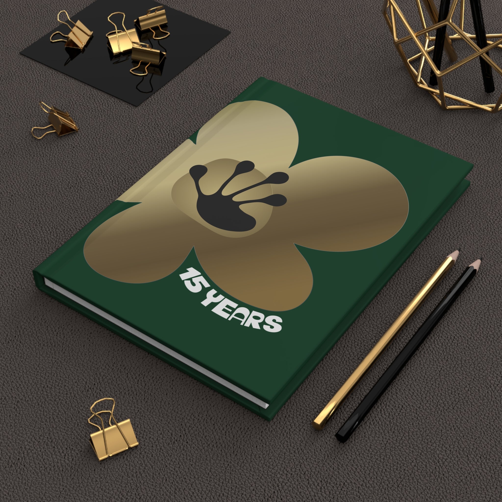 15 Year Milestone Forest Green Journal