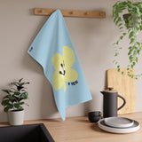 1 Year Milestone Light Blue Tea Towel
