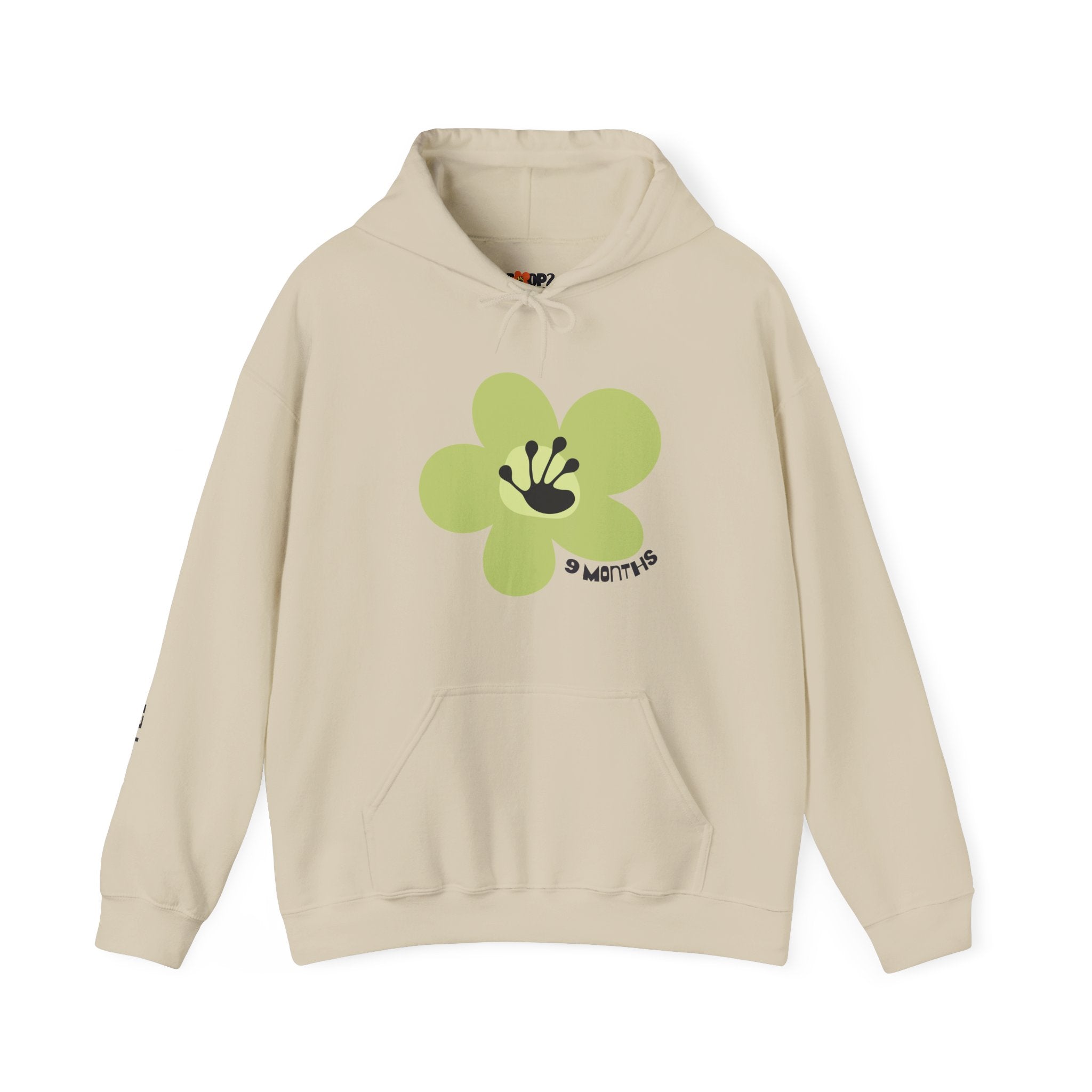 9 Month Milestone Unisex Flower Hoodie | Recovery Gift | Poop2Poppies™