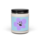4 Year Flower Scented Soy Candle (255g) - Light Blue