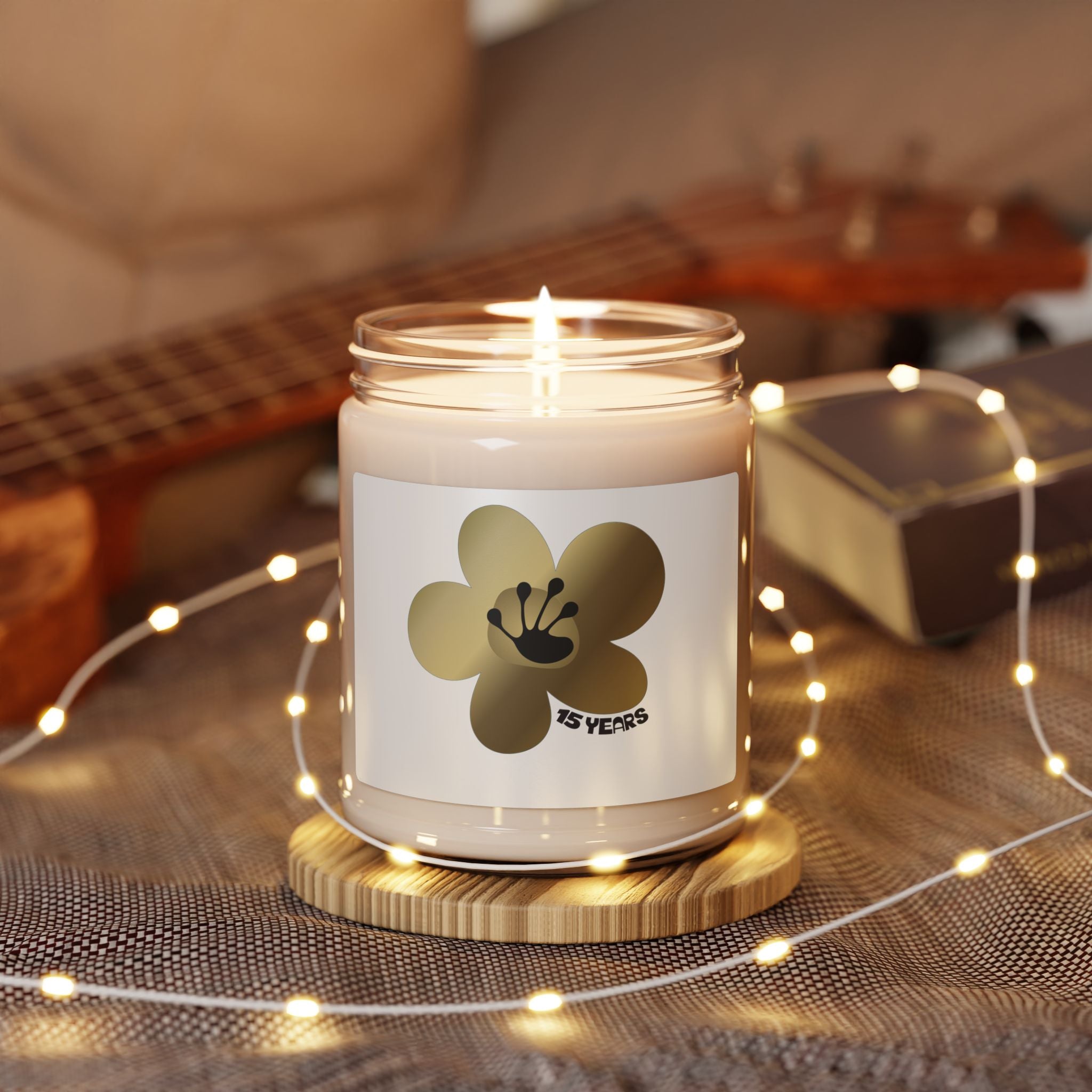 15 Year Milestone Scented Soy Candle | Recovery Gift | Poop2Poppies™