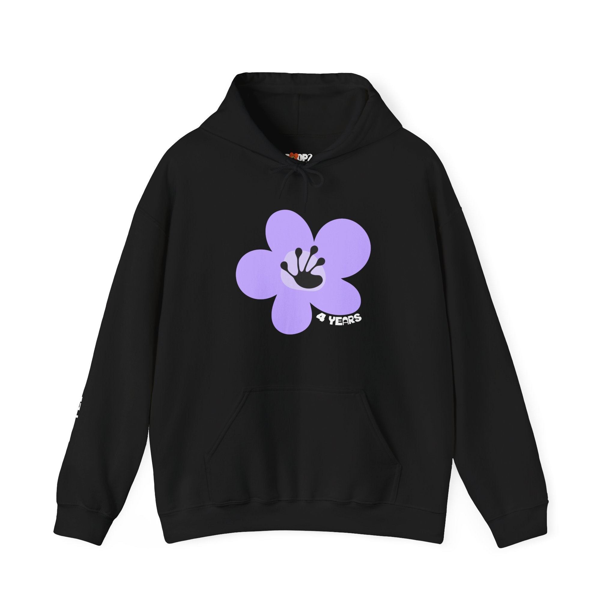 4 Year Milestone Unisex Flower Hoodie | Recovery Gift | Poop2Poppies™