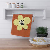1 Year Milestone Antique Orange Tea Towel